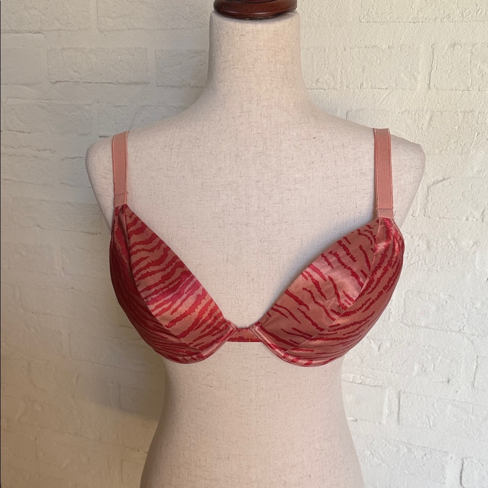 Victoria's Secret Red Animal Print Bra
